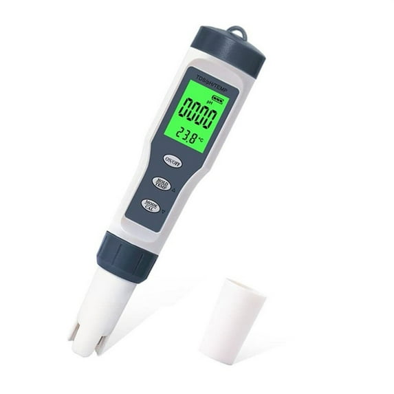 Tkrady Professional Thermometer, Backlight PH+TDS+ Temperature Water Quality Test Pen Portable PH Meter TDS Test Pen 0.01 High-Precision Algorithm Chip and Lightweight Design