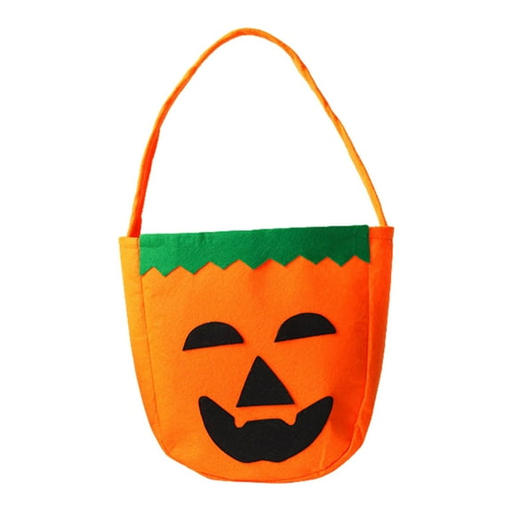 Tkrady Pumpkin Tote Bag | Pumpkin Candy Bags Bulk | Supplies Goodie Bags Buckets Hand Bags For Kids