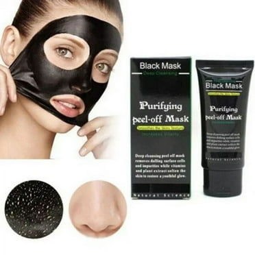 Tkrady Purifying Black Peel off Mask, Charcoal Face Mask, Blackhead Remover Deep Cleanser, Acne Black Mud Face Mask