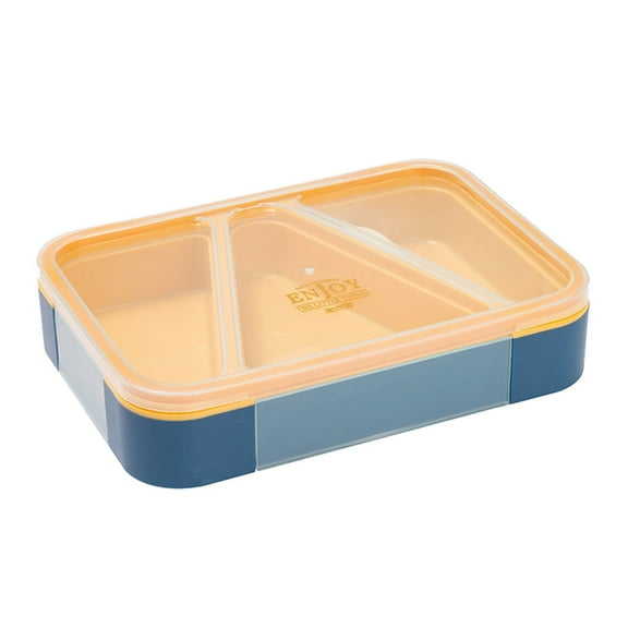 Tkrady Rectangular Sealed Separate Lunch Box, Students Can Microwave The Lunch Box Office Lunch Box Divided Tray