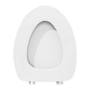 Tkrady Soft Standard Foam Toilet Seat, White 17" Soft Foam Cover with Comfort Oval Cushioning, Fits All Standard Size Fixtures, Easy to Install