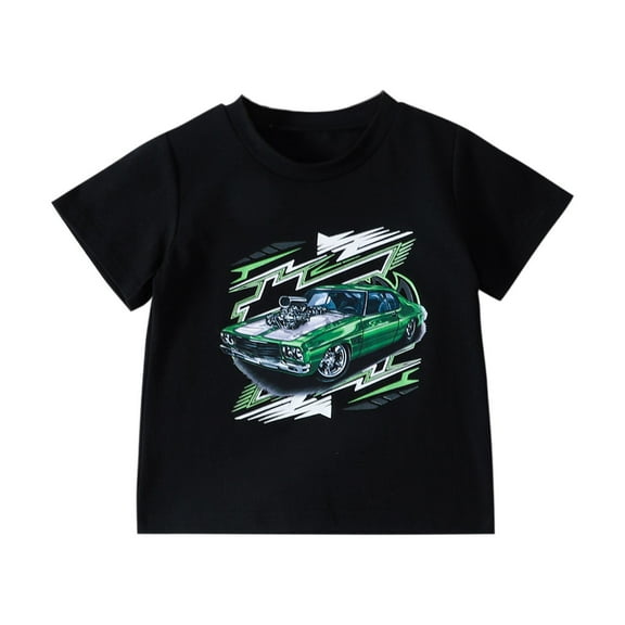 Tkrady Toddler Girl Boys Casual Crew Neck Short Sleeve Shirts Graphic T Shirt Tops, Sizes 1-6 Years