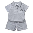 thumbnail image 1 of Tkrady Toddler Girl Outfits Spring Summer Short Sleeve Shirts Shorts Set Casual Loose Suit, Sizes 3-10 Years, 1 of 6