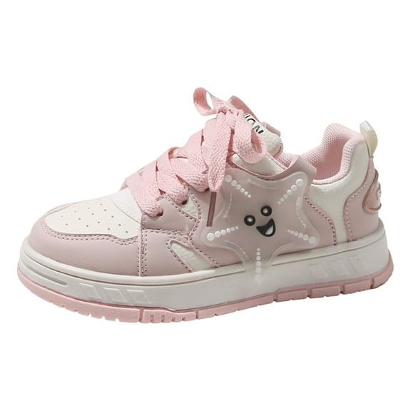 Tkrady Toddler Girls' Sneakers Spring Summer New Comfortable Glow-in-the-Dark Trendy Sports Shoes, Sizes 3-12 Years