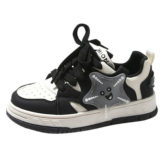 Tkrady Toddler Girls' Sneakers Spring Summer New Comfortable Glow-in-the-Dark Trendy Sports Shoes, Sizes 3-12 Years