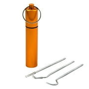 Tkrady Tooth Care Tooth Cleaning 3pcs Stainless Steel Tooth Hygiene Kit Scraper Probe Tweezers Tool