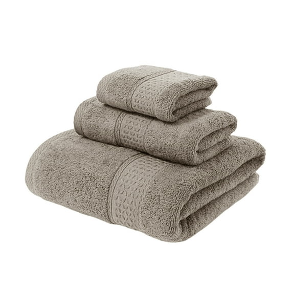 Tkrady Towel Bath Towel Three Piece Set, Household Multi Color Cotton Gift Set All Cotton Absorbent