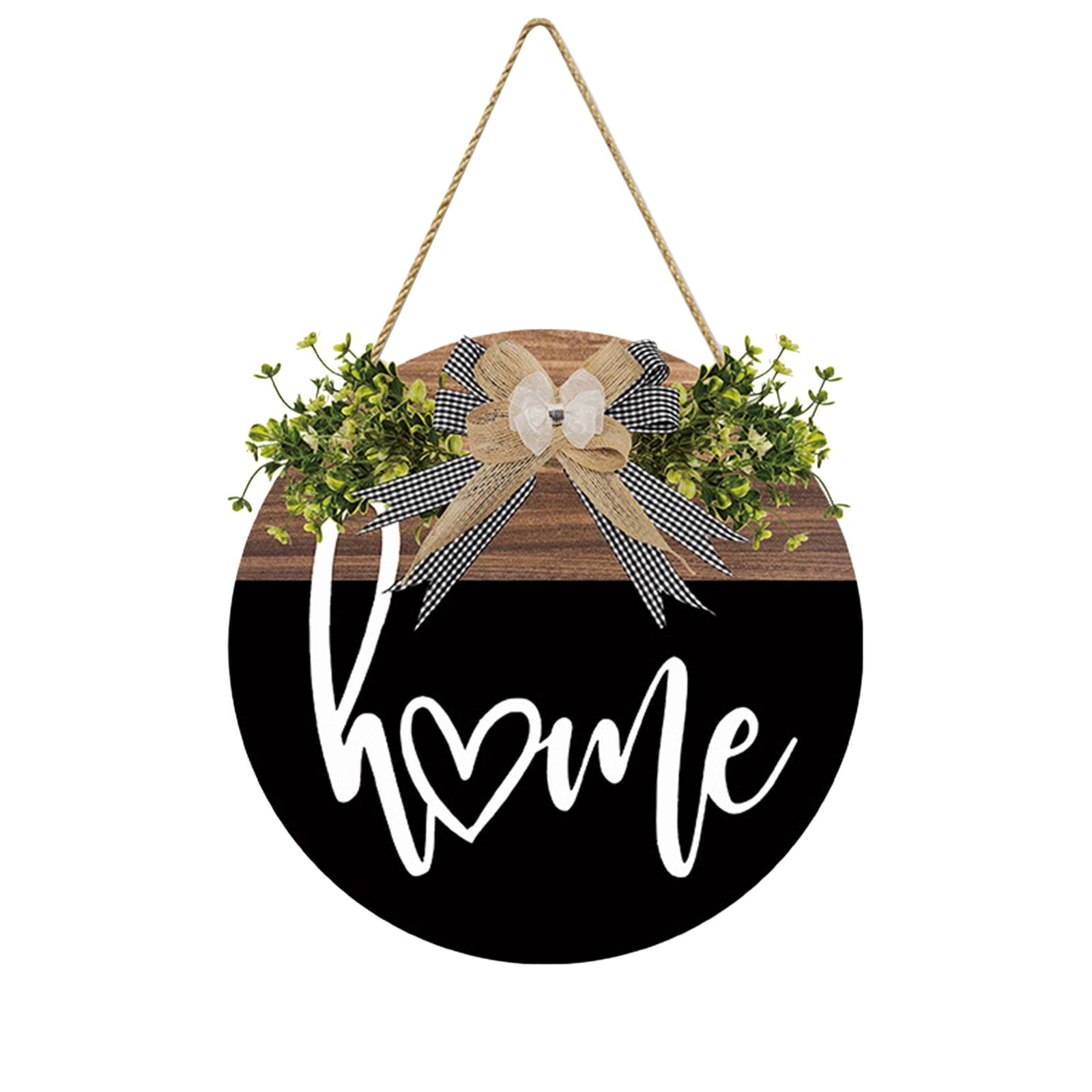 Tkrady Welcome Sign for Front Door 12'' Wood Farmhouse Spring Summer ...