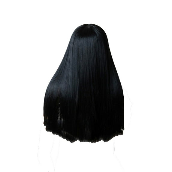 Tkrady Wigs for Women Human Hair, Natural Straight Full Long Wig Lace Front Wigs, Black
