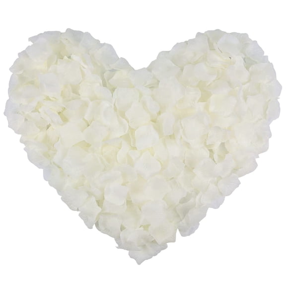 Tkrady100 PCS Milky White Silk Rose Petals for Valentine's Day,Romantic Night,Wedding,Proposal Anniversary Flower Decorations