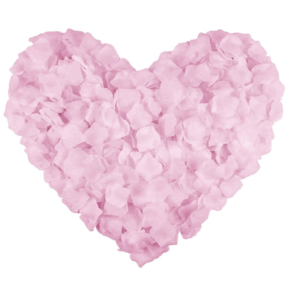 Tkrady100 PCS Pink Silk Rose Petals for Valentine's Day,Romantic Night,Wedding,Proposal Anniversary Flower Decorations