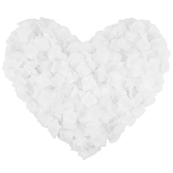 Tkrady100 PCS White Silk Rose Petals for Valentine's Day,Romantic Night,Wedding,Proposal Anniversary Flower Decorations