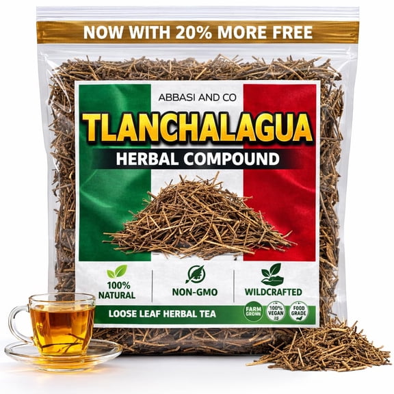 Tlanchalagua Herbal Tea Canchalagua te, Schkuhra Pinnata Traditional Mexican Herb Loose Leaf 4 oz (113 g) Wildcrafted 100% Natural, Vegan, Non-GMO IMPORTED FROM MEXICO