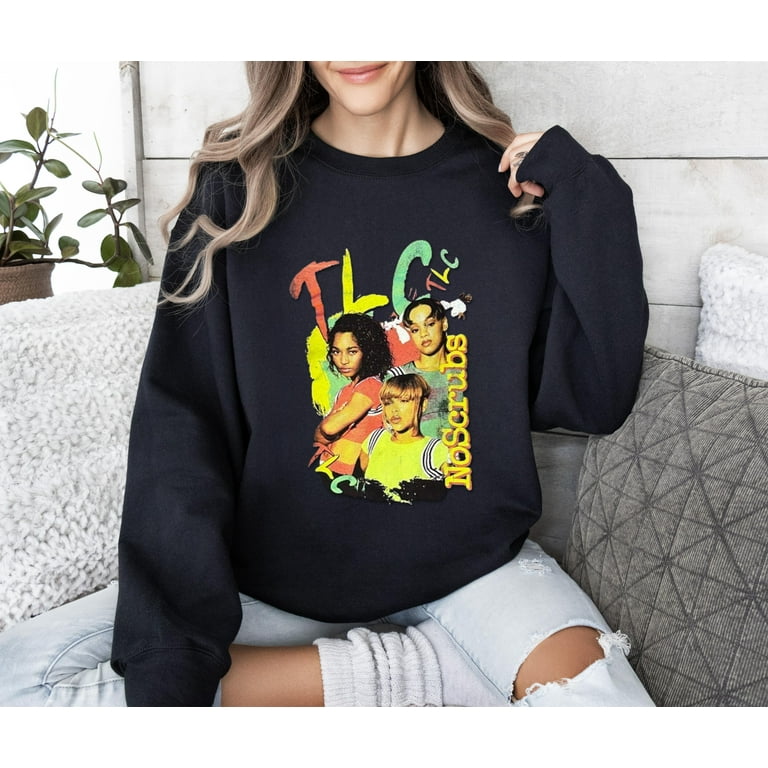 ZIRO Tees TLC Unisex Sweatshirt Vintage TLC Sweatshirt Unisex Sweatshirt Adult Unisex Size Unisex Sweatshirt Medium Black