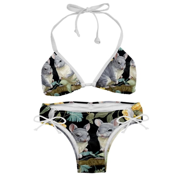 Tmall Bikini Set with Detachable Sponge & Adjustable Strap, Two-Pack, Ideal for Beach & Pool, Swimsuit Swimsuits Bikini
