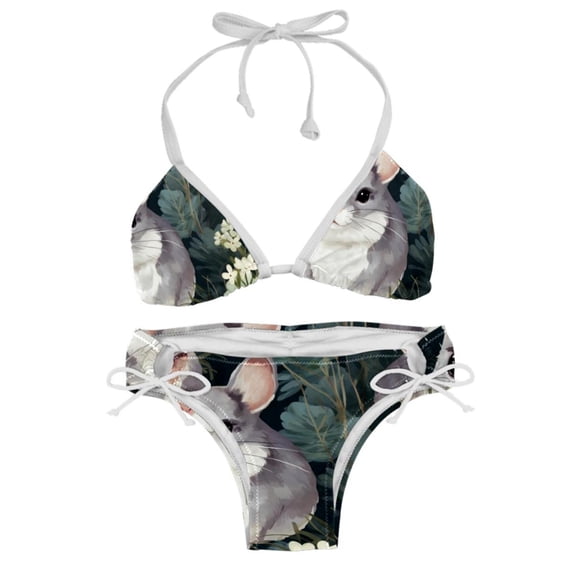 Tmall Bikini Set with Detachable Sponge & Adjustable Strap, Two-Pack, Ideal for Beach & Pool, Swimsuit Swimsuits Bikini