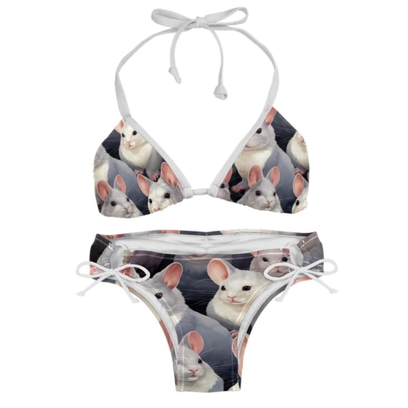 Tmall Detachable Sponge Adjustable Strap Bikini Set 2-Pack Swimwear Swimsuit Beach Pool Party