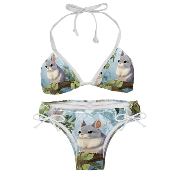 Tmall Detachable Sponge Adjustable Strap Bikini Set Swimsuit, Two-Pack - Beach and Pool Ready
