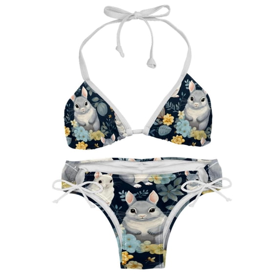 Tmall Detachable Sponge Adjustable Strap Bikini Set Two-Pack - Ideal for Beach & Pool Parties
