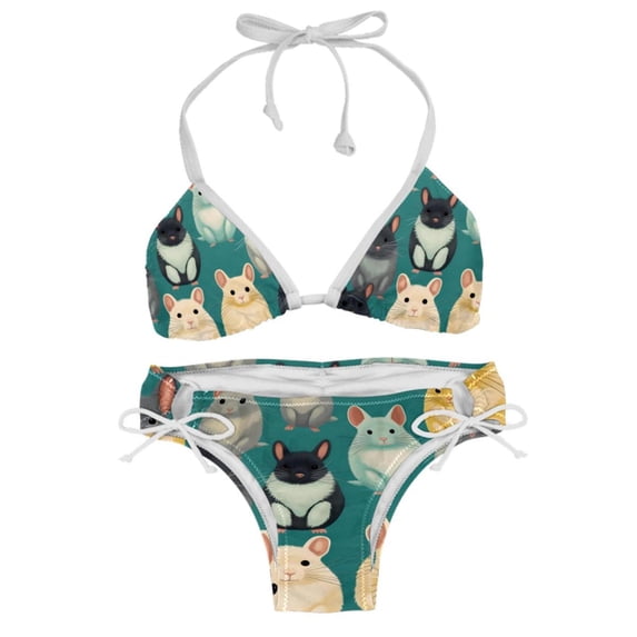 Tmall Detachable Sponge Adjustable Strap Bikini Set Two-Pack Swim Suit Swimsuits Bikini