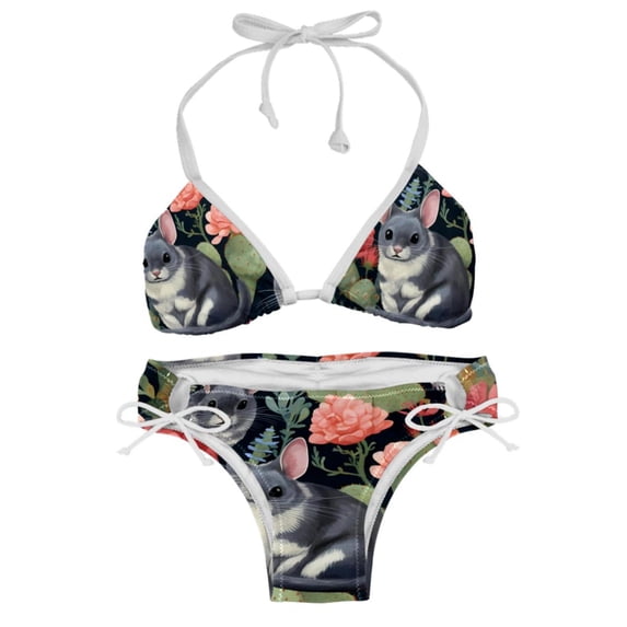 Tmall Detachable Sponge Adjustable Strap Bikini Set Two-Pack Swim Suits - Ideal for Beach and Pool Scenes