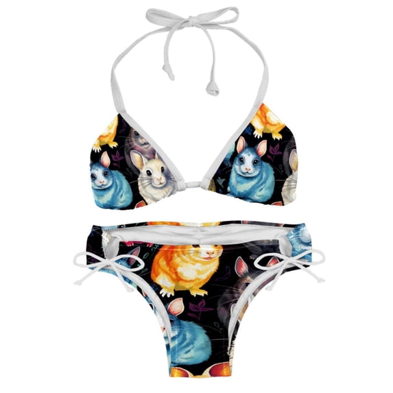 Tmall Detachable Sponge Adjustable Strap Bikini Set - Two-Pack - Versatile Swimwear for All Occasions!
