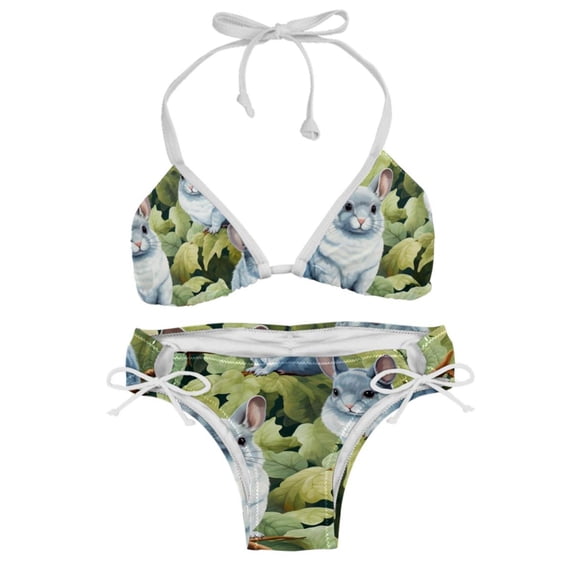 Tmall Detachable Sponge Adjustable Strap Two-Pack Bikini Set Swimsuits for Women, Swimming Suit Beach Wear