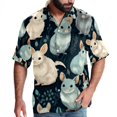thumbnail image 1 of Tmall Men's Casual Short Sleeve Printed Button Down Spread Collar Tops Summer Beach Shirts Unisex, 1 of 6