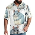 thumbnail image 1 of Tmall Men's Short Sleeve Beach Shirts, Casual Printed Button Down Poplin Shirt Summer., 1 of 6