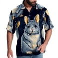 thumbnail image 1 of Tmall Men's Short Sleeve Spread Collar Hawaiian Shirts, Casual Printed Button Down Summer Beach Tops, Unisex Men's Shirts, 1 of 6