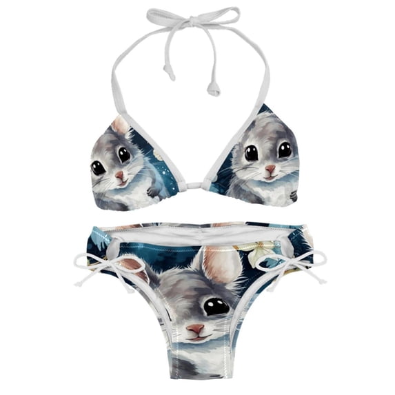 Tmall Swim Wear Detachable Sponge Adjustable Strap Bikini Set Two-Pack for Multiple Scenes