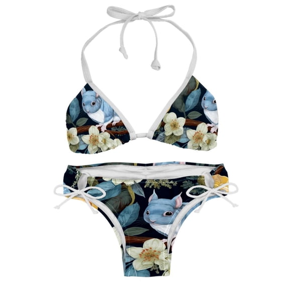 Tmall Swim Wear Detachable Sponge Adjustable Strap Bikini Set Two-Pack for Multiple Scenes