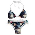 thumbnail image 1 of Tmall Swimsuit Women Bikini Sets, Detachable Sponge Adjustable Strap Swim Suits, Two-Pack- Beachwear Pool Party Summer Vacation, 1 of 6