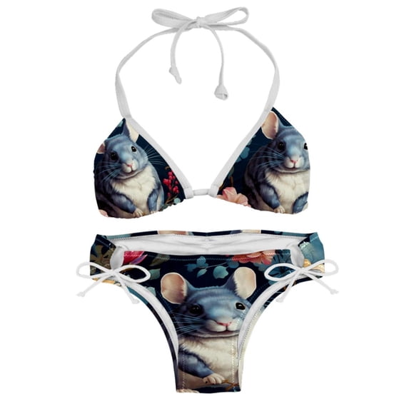Tmall Swimsuit Women Bikini Sets, Detachable Sponge Adjustable Strap Swim Suits, Two-Pack- Beachwear Pool Party Summer Vacation