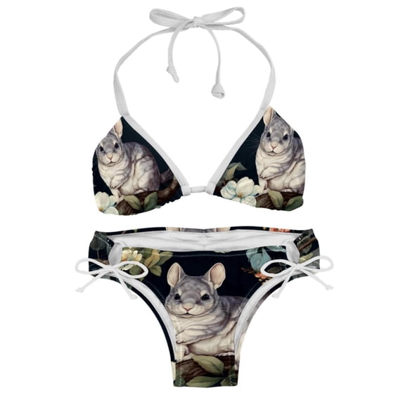 Tmall Women's Bikini Set with Detachable Sponge, Adjustable Strap | 2-Pack, Beachwear, Poolside, Swimsuit.