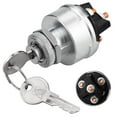 Tmalltide Ignition Switch with Key, 4 Position Universal Key Ignition