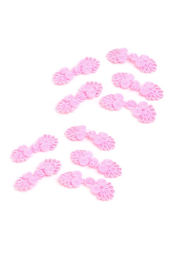 Chinese Knots for Frog Buttons 10 Pairs Sweater Scarf Shawl Cardigan Accessory for Autumn Winter Coat Sewing Supplies