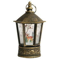 Tmboryuu Decorative Lantern Battery Powered LED Lighting Indoor & Outdoor Hanging Lights Thanksgiving & Christmas Day Decorations