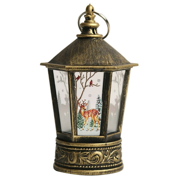 Tmboryuu Decorative Lantern Battery Powered LED Lighting Indoor & Outdoor Hanging Lights Thanksgiving & Christmas Day Decorations