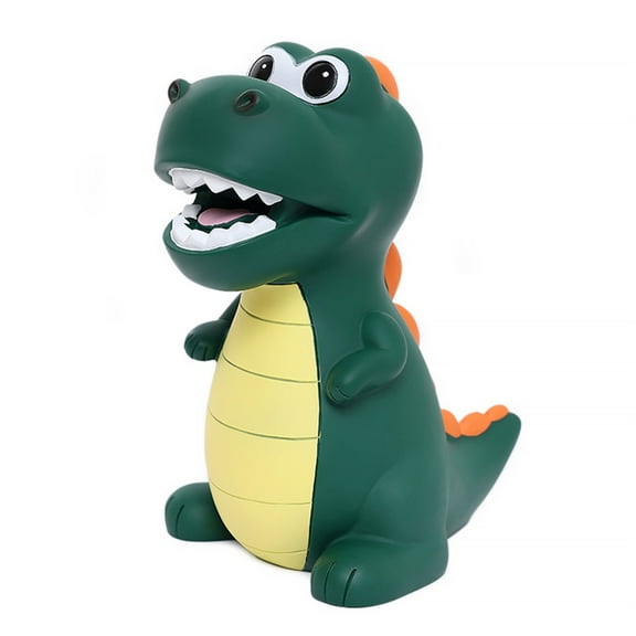 Tmboryuu Dinosaur Money Box Kids Dinosaur Piggy Bank Plastic Christening Gift For Girls Boys Anti-fall Cute Ornament Piggy Bank