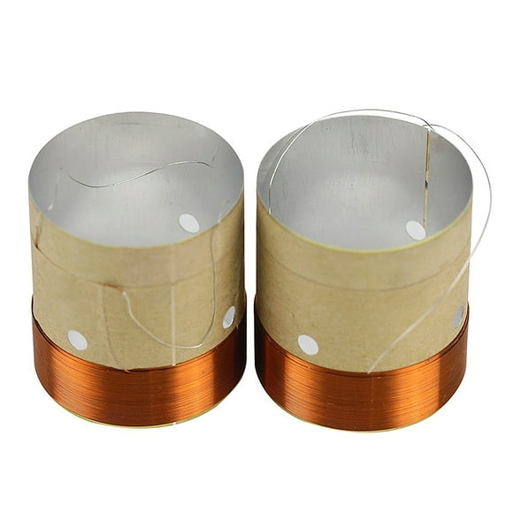 Tmboryuu Durable Bass Voice Coil Speaker Repair Accessories White Aluminum Sound Air Outlet Parts 38.5MM Speaker Bass Voice Coil