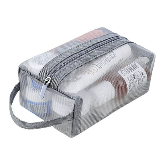 Tmboryuu Large Clear Travel Toiletries Bag Clear- Plastic Cosmetic Makeup Bags Transparent Packing Organizer Storage Bag 3 Sizes
