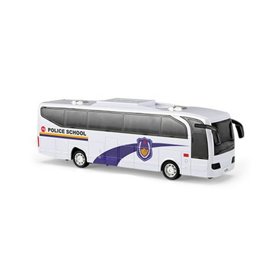 Tmboryuu Transport Vehicle Toy Pull Back Bus School Bus Model Toy Police Bus Fire Rescure Bus School Bus Police School Bus