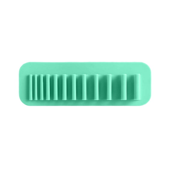 Tmboryuu Wall-Mounted Makeup Brush Organizer Silicone Cosmetic Brush Storage Rack Drying Rack Hanging Makeup Brushes Holder
