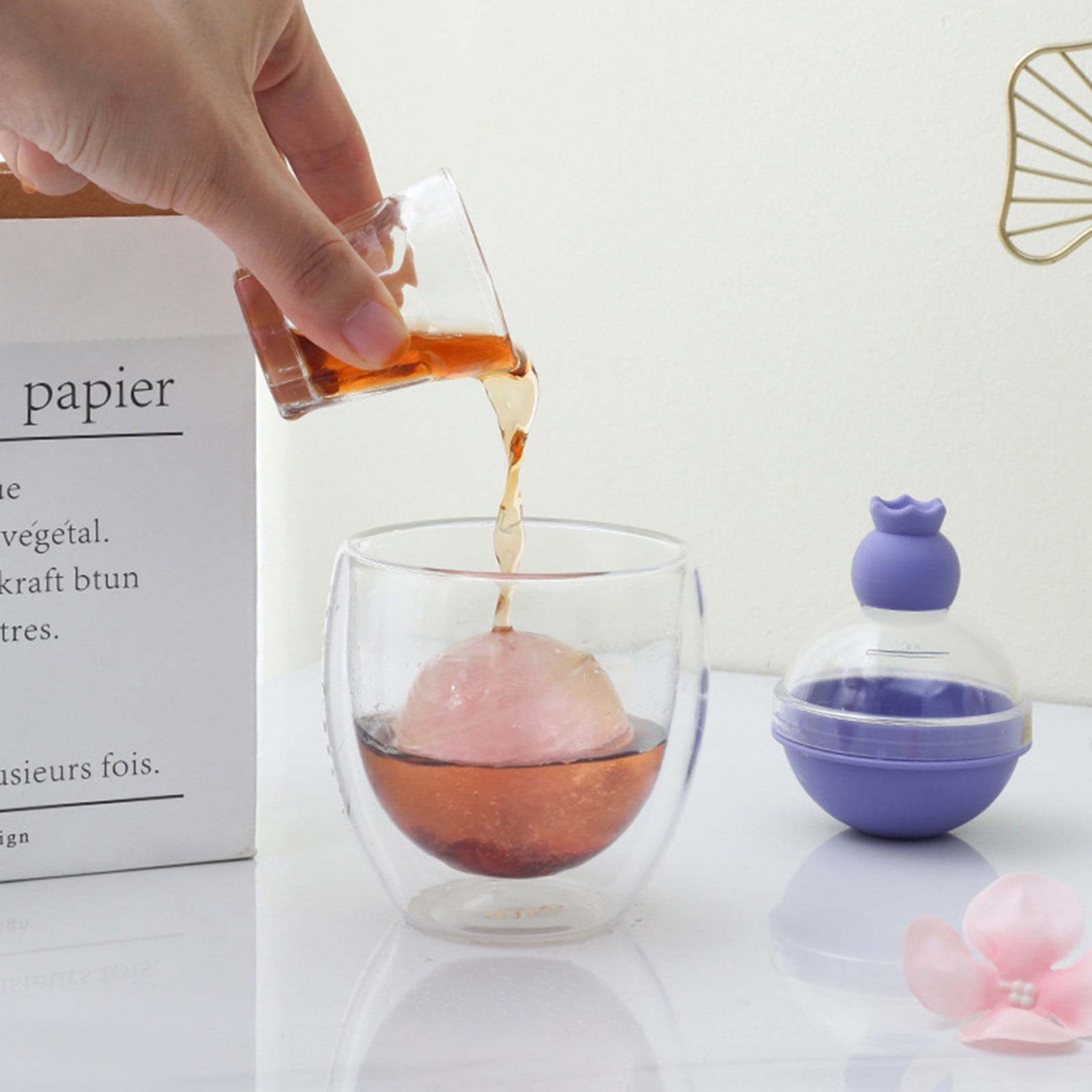 Tmdioo Kitchen Round Ice Ball Whiskey Instant Ice Balls Homemaker Large