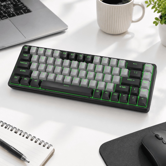 Tmkb T68 60% Wireless Mechanical Gaming Tri-mode Bt5.0/2.4ghz/usb-c ...