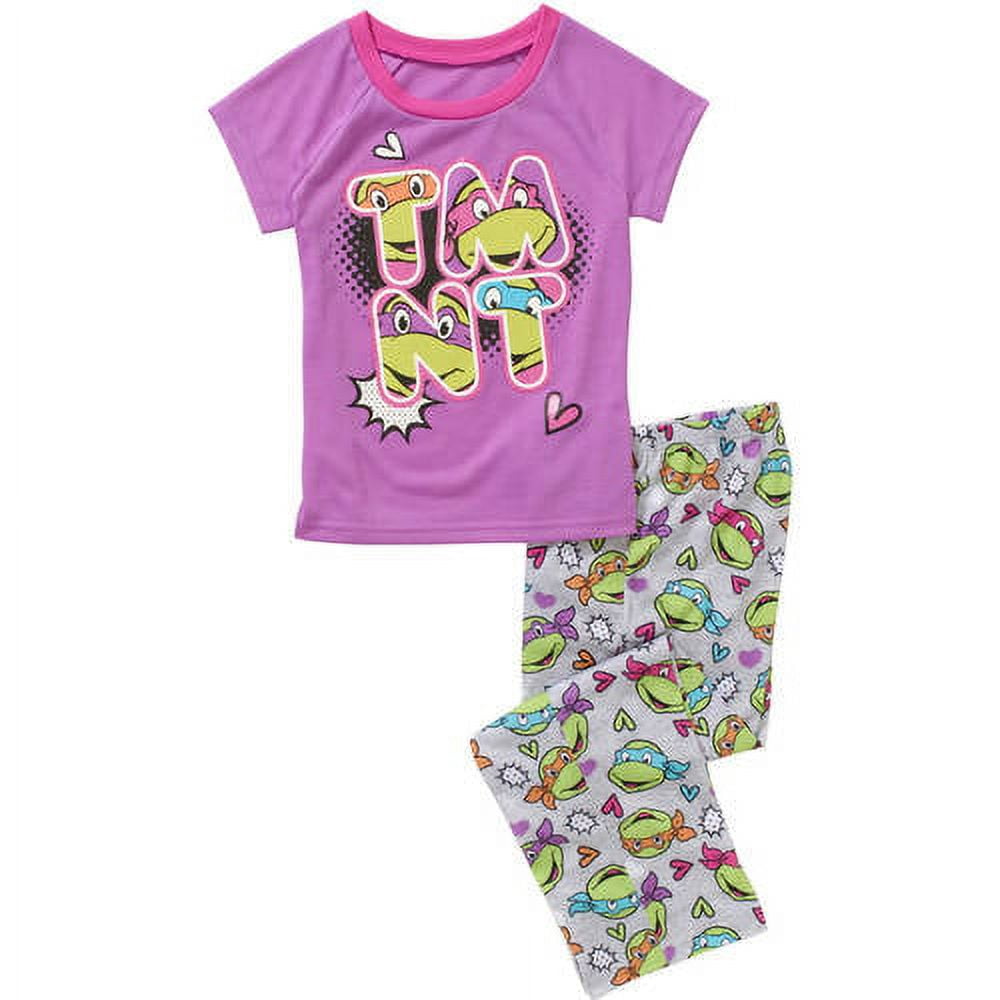 Nick Jr Teenage Mutant Ninja Turtles Girls Pink And White Pajamas