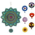 thumbnail image 1 of Tmrbno | 3D Metal Wind Spinner Hanging Pinwheels Mandala 12 Inches Stainless Steel Outdoor Gard, 1 of 7