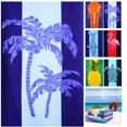 thumbnail image 1 of Tmrbno Tropical Coconut Tree Microfiber Beach Towel, Sand Free, 72' x 36', Blue, 1 of 7