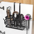 thumbnail image 1 of Tmtamye Large Metal Hair Tool Organizer, Adjustable 3-in-1 Holder for Hair Dryer and Styling Tools, Black, 1 of 10